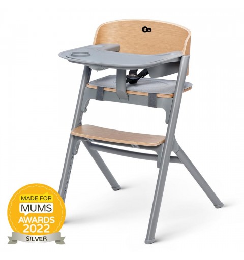 Kinderkraft Livy - krzesełko do karmienia 3w1 | Wood